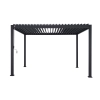 Pergola ogrodowa MIRADOR 80 Solid 3 x 3m Antracyt